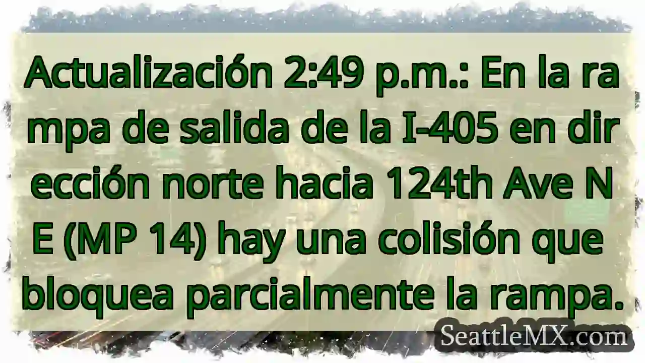 Actualización 2:49 p.m.: En la rampa de salida de