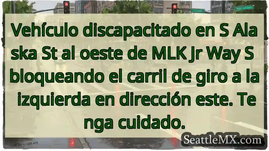 Vehículo discapacitado en S Alaska St al oeste de