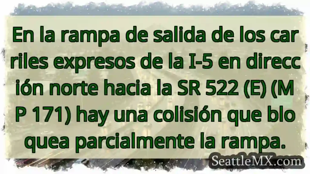 En la rampa de salida de los carriles expresos de