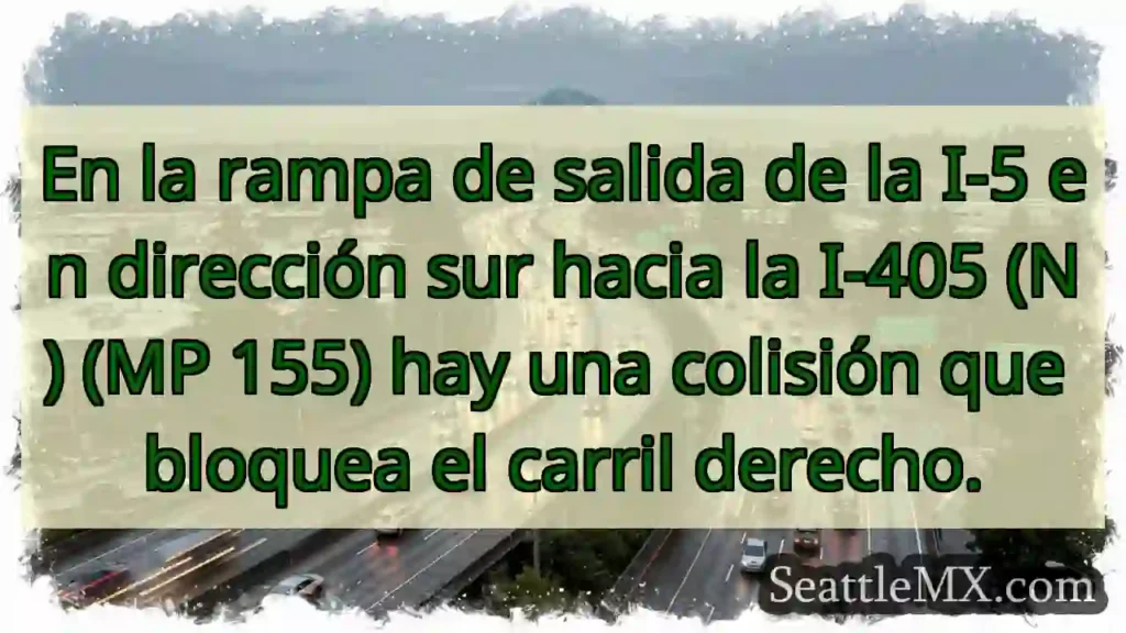 En la rampa de salida de la I-5 en dirección sur
