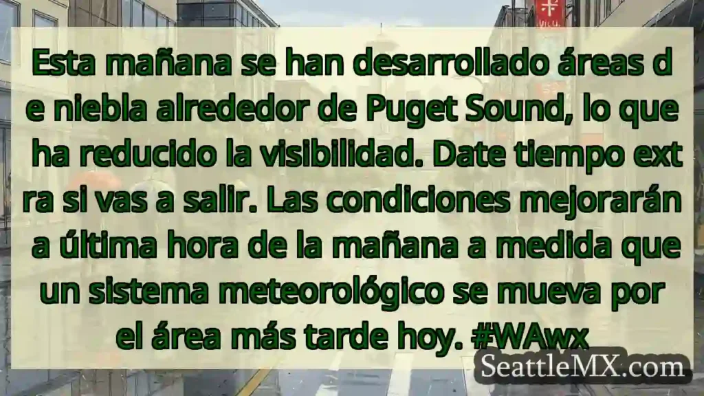 Esta mañana se han desarrollado áreas de niebla