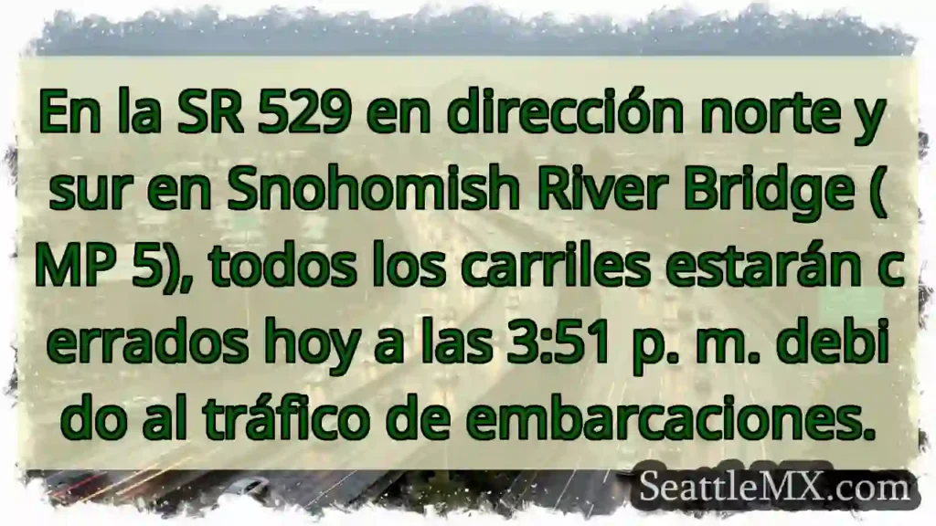 En la SR 529 en dirección norte y sur en