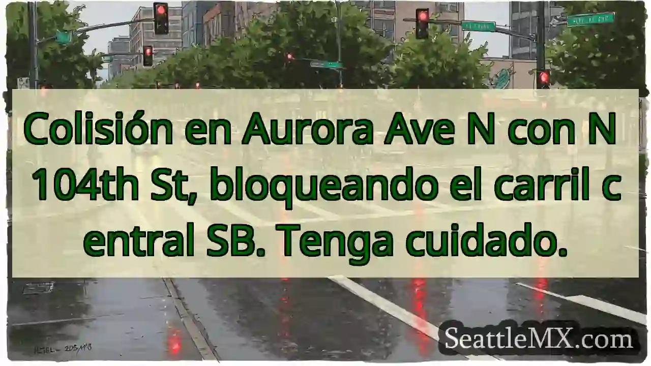 Colisión en Aurora Ave N con N 104th St, 1 Colisión en Aurora Ave N con N 104th St,