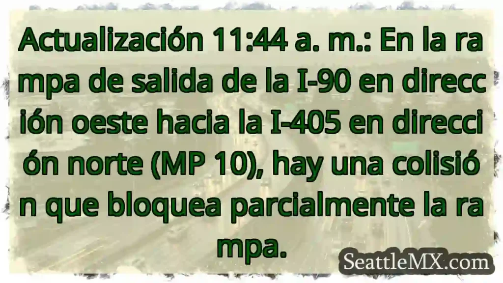 Actualización 11:44 a. m.: En la rampa de salida