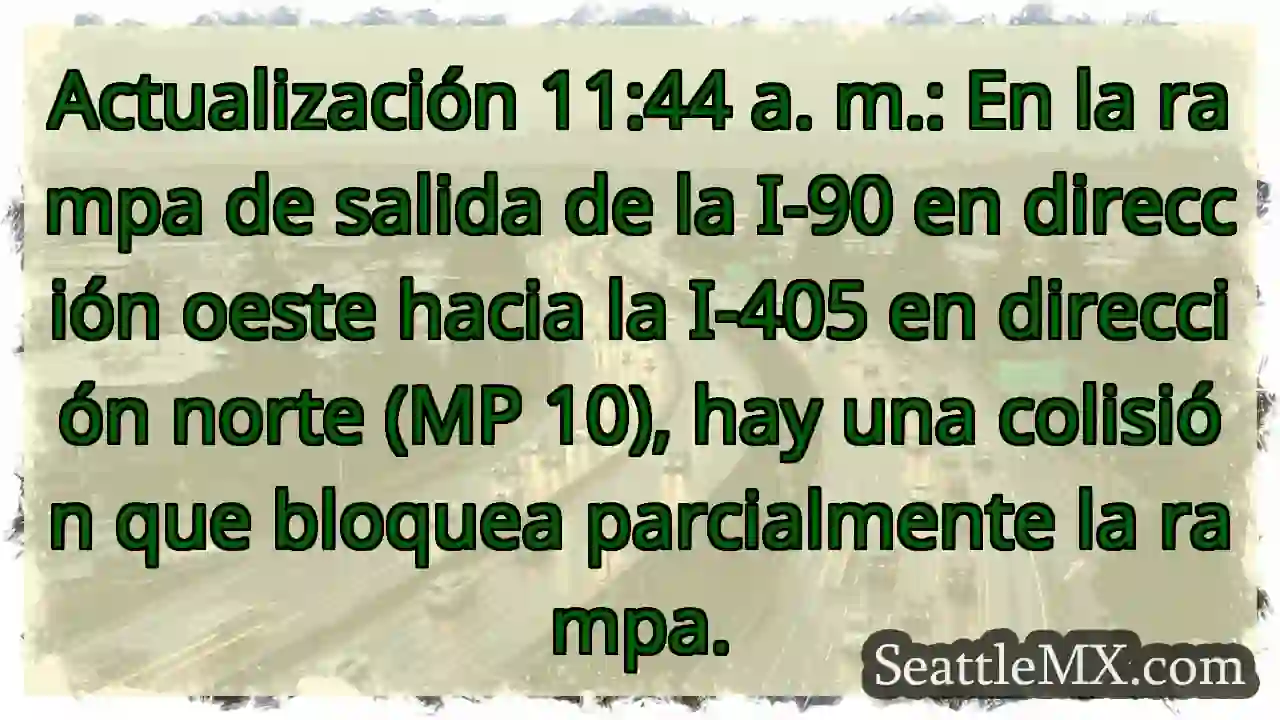 Actualización 11:44 a. m.: En la rampa de salida