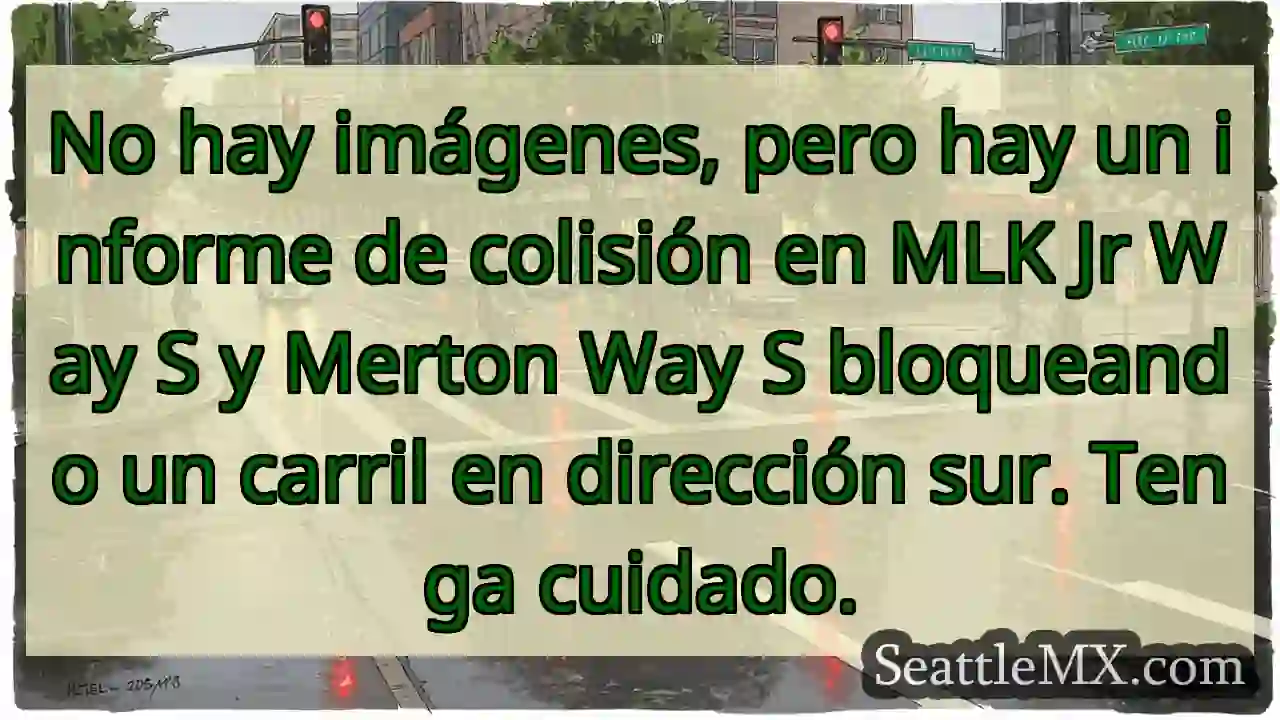 No hay imágenes, pero hay un informe de colisión