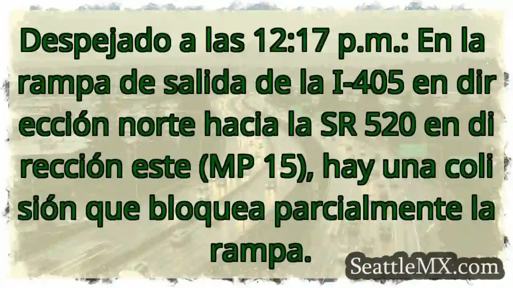 Despejado a las 12:17 p.m.: En la rampa de salida