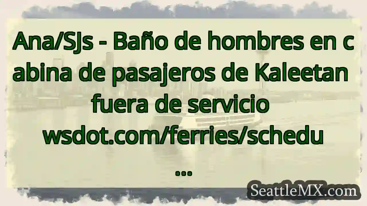 Ana/SJs - Baño de hombres en cabina de pasajeros