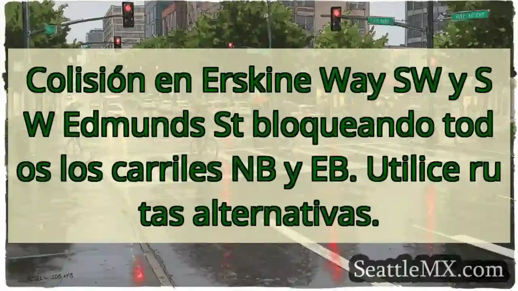 Colisión en Erskine Way SW y SW Edmunds St