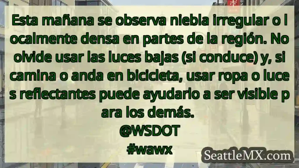 Esta mañana se observa niebla irregular o