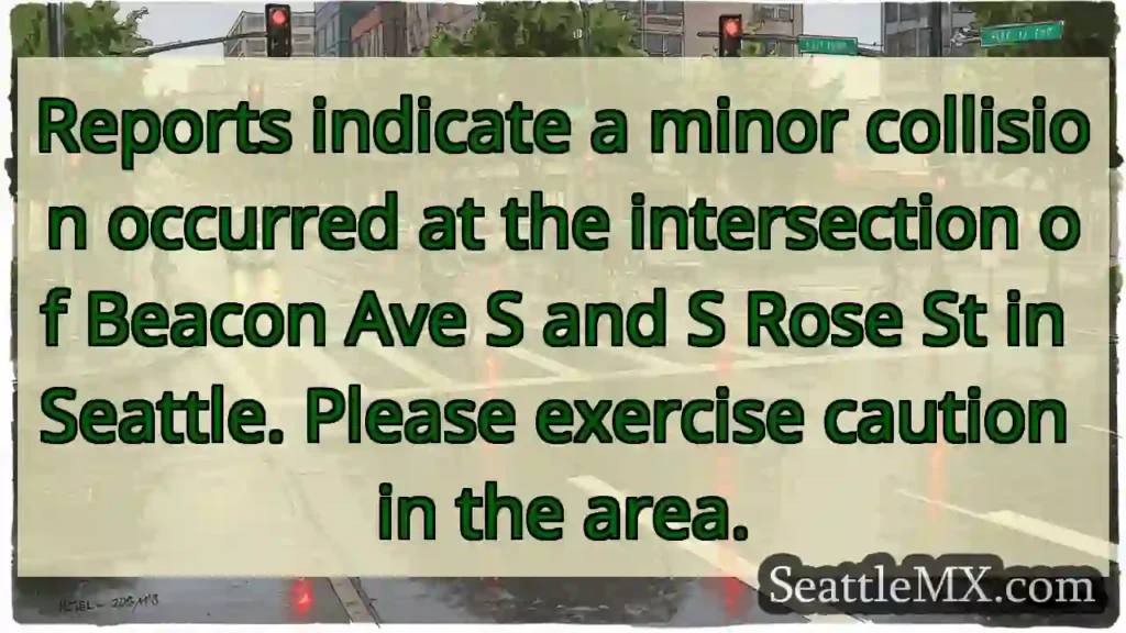 Minor collision - Beacon Ave S & S Rose St