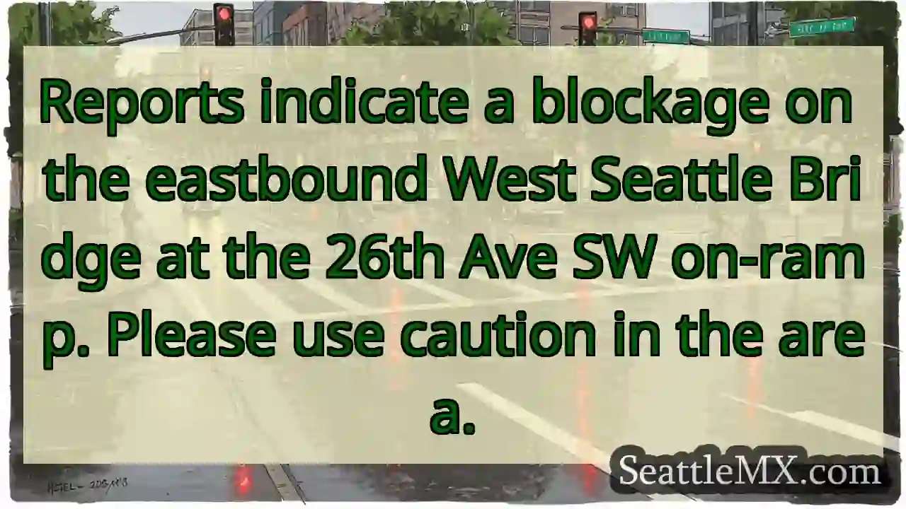 Bridge Blockage: 26th Ave SW On-Ramp