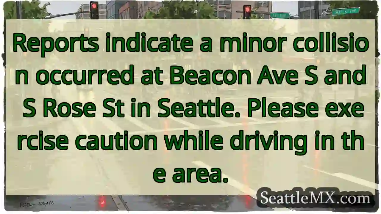 Minor Collision - Beacon Ave S & S Rose St 1 Minor Collision - Beacon Ave S & S Rose St