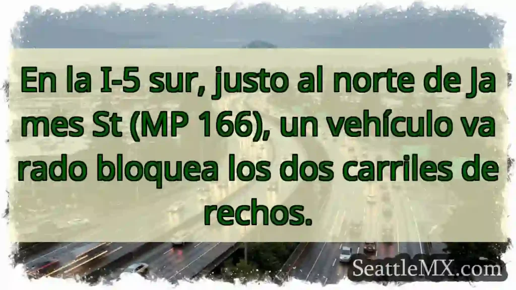 ¡Vehículo varado! I-5 Sur, MP 166