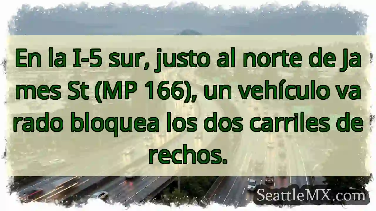 ¡Vehículo varado! I-5 Sur, MP 166