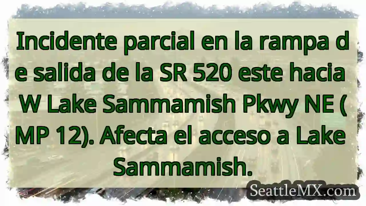 SR 520: Acceso limitado a Lake Sammamish
