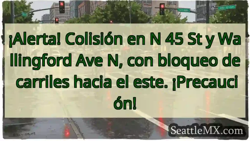 ¡Colisión! N 45 St y Wallingford Ave N
