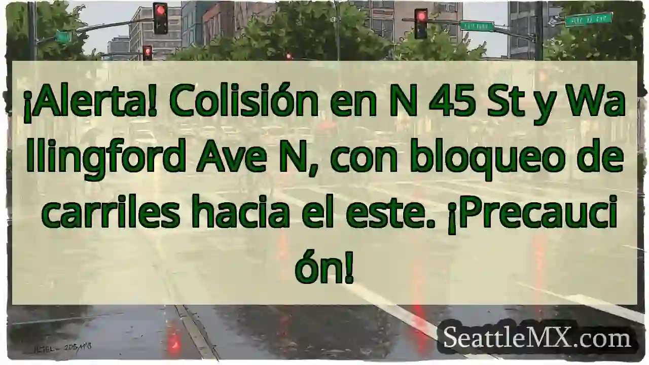 ¡Colisión! N 45 St y Wallingford Ave N