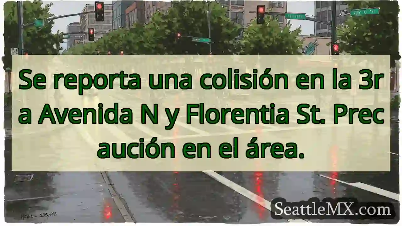 ¡Choque! 3ra Av N y Florentia St. ¡Cuidado!