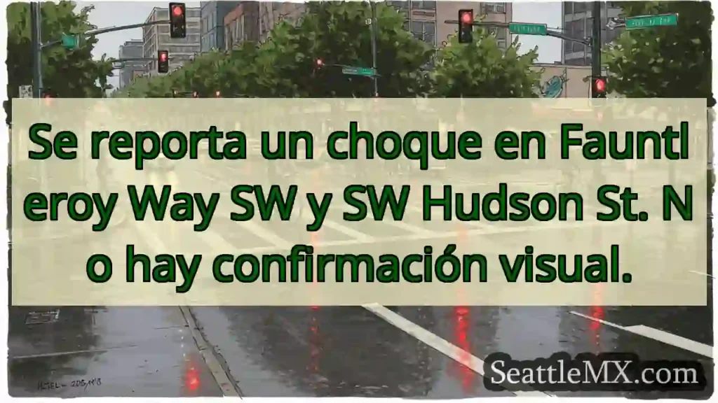 Choque en Fauntleroy Way SW. Sin confirmación