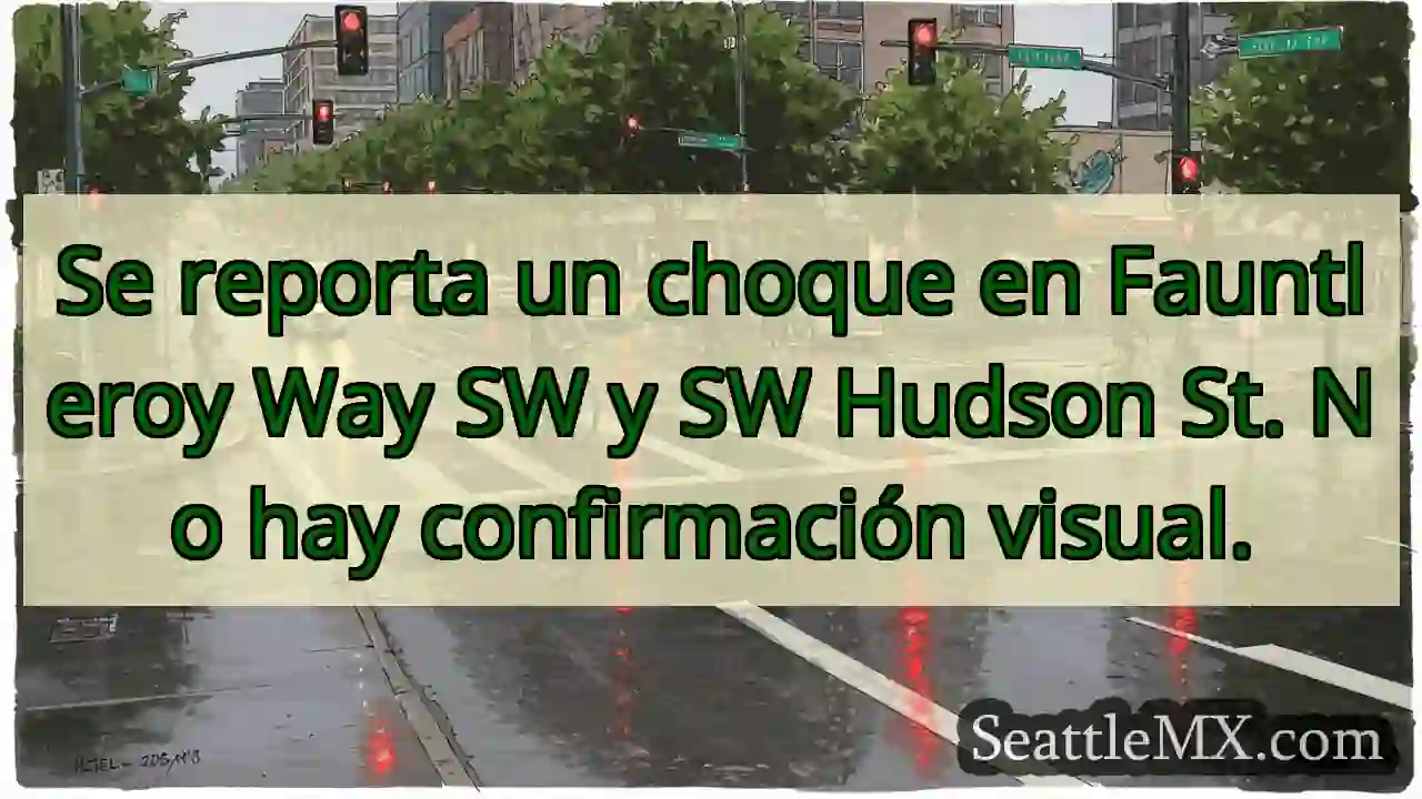Choque en Fauntleroy Way SW. Sin confirmación