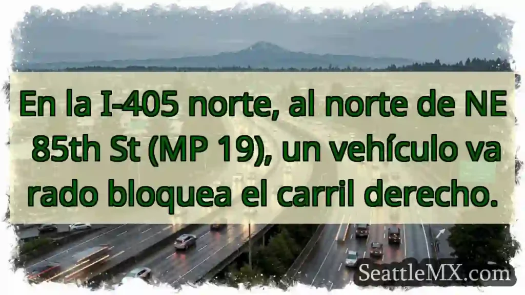 Vehículo varado I-405 N. ¡Cuidado! ⚠️