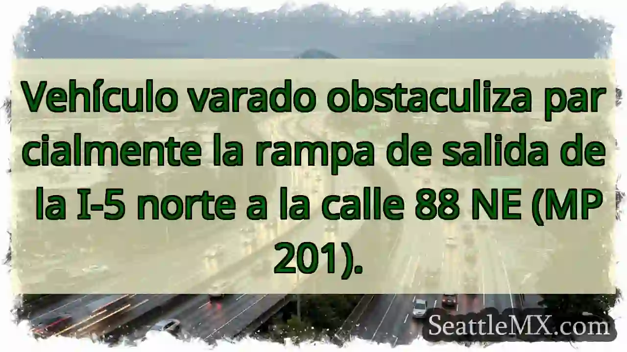 Vehículo frena rampa I-5 N / 88 NE