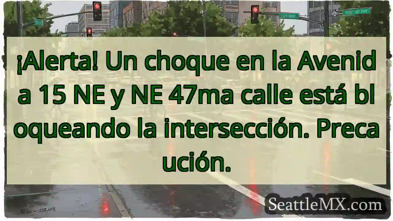 ¡Choque! Av. 15 NE y 47ma. ¡Precaución!
