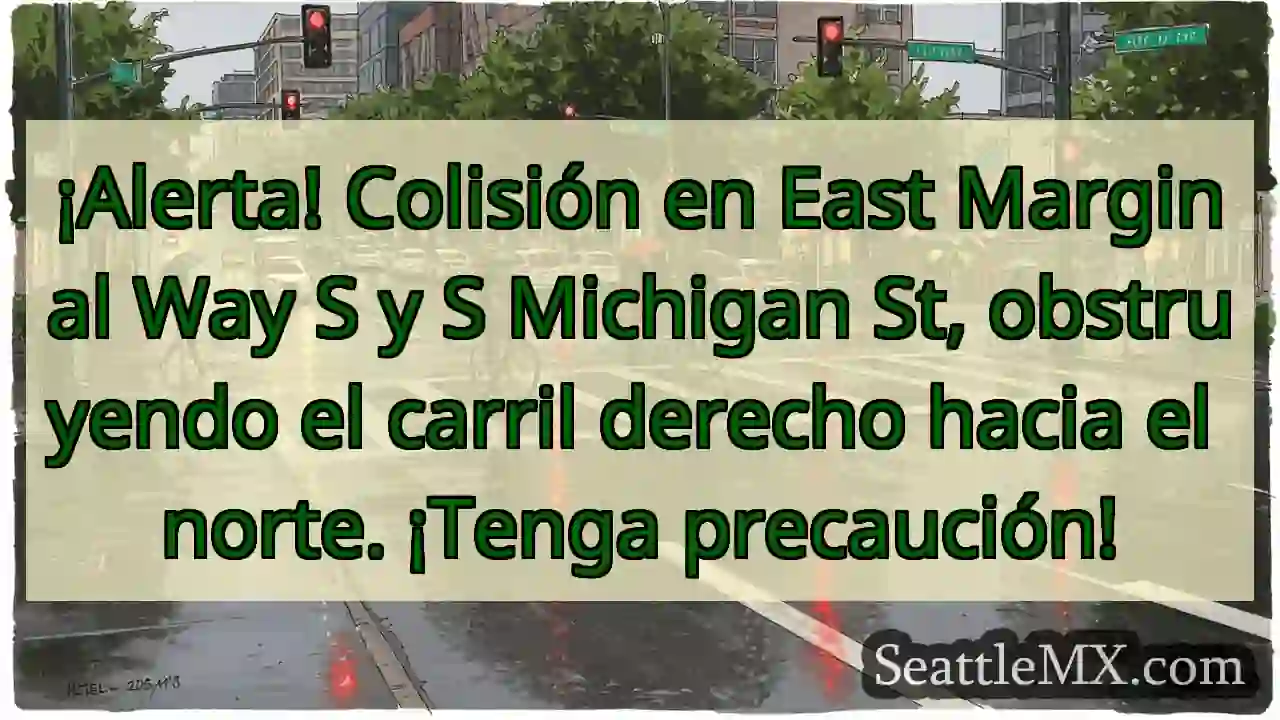 ¡Choque! E Marginal S y Michigan. ¡Cuidado!