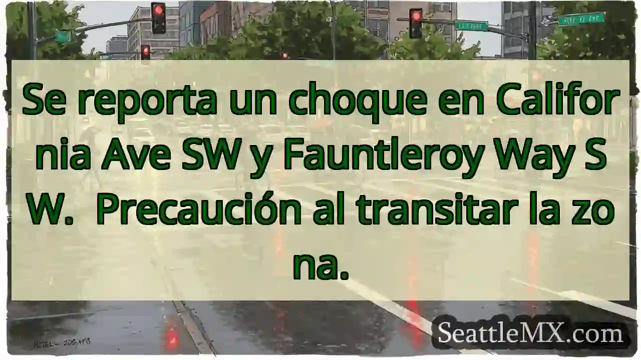 ¡Choque! California & Fauntleroy. ¡Cuidado!