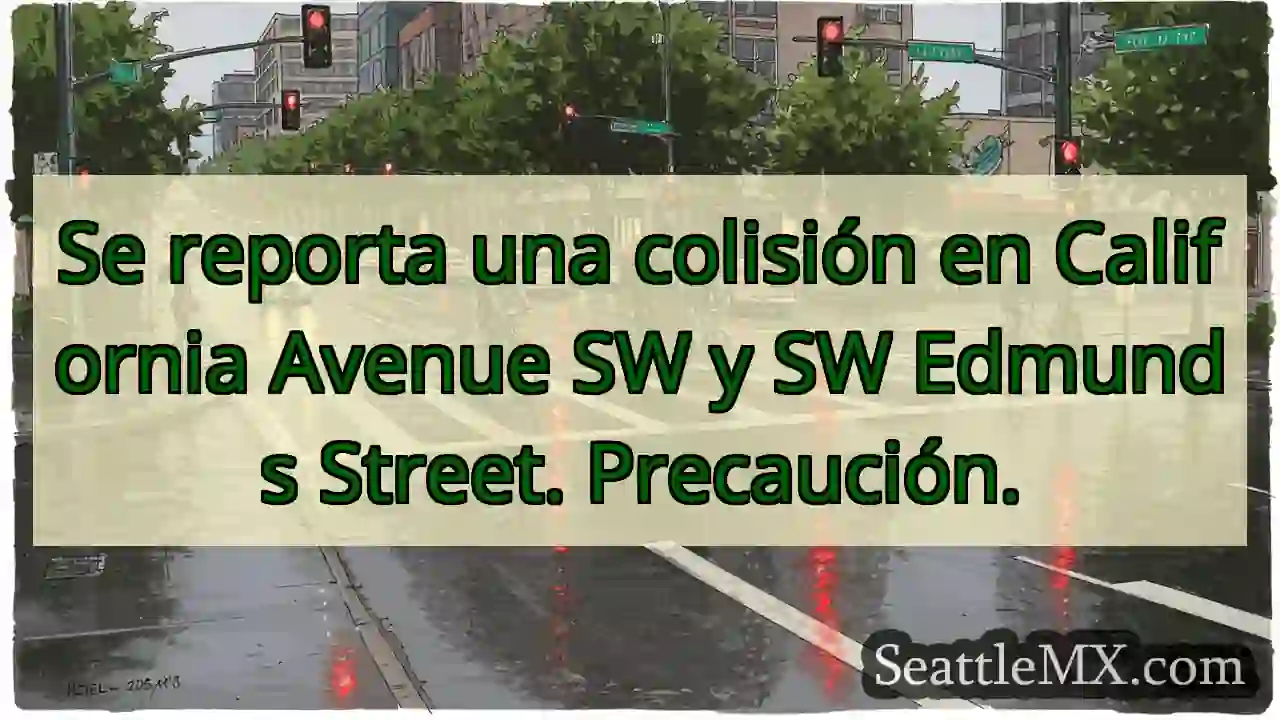 ¡Accidente! CA SW y Edmunds St. ¡Cuidado!