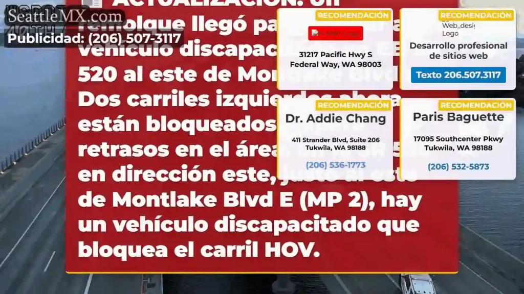 ACTUALIZACIÓN: Un remolque llegó para ayudar a un