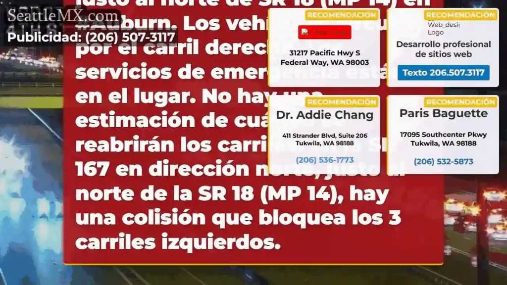 ACTUALIZACIÓN 9:50 p.m.: Los 3 carriles