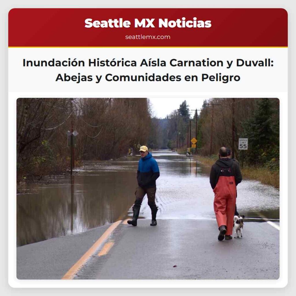 Inundación Histórica Aísla Carnation y Duvall: