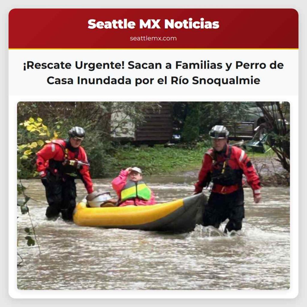 ¡Rescate Urgente! Sacan a Familias y Perro de