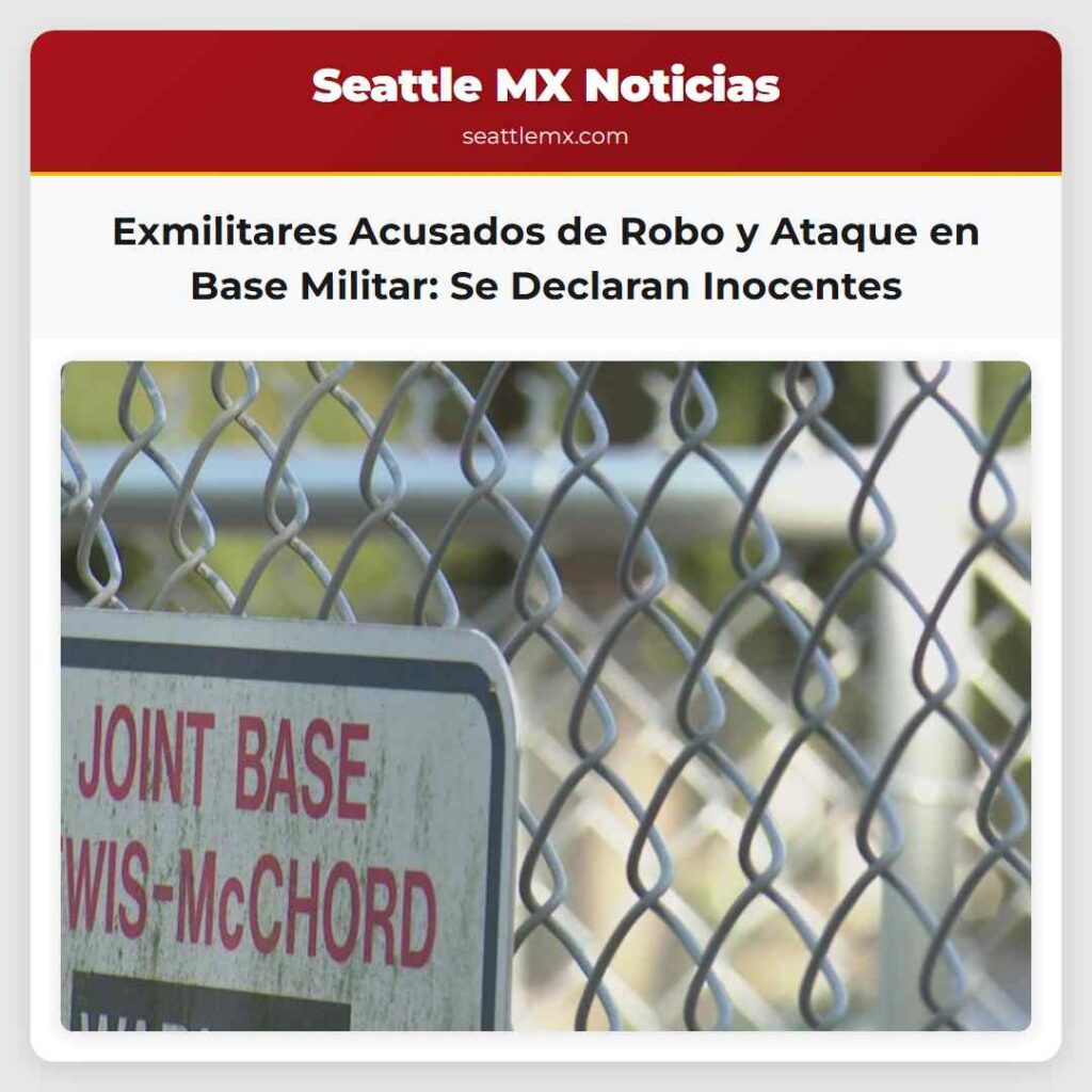 Exmilitares Acusados de Robo y Ataque en Base