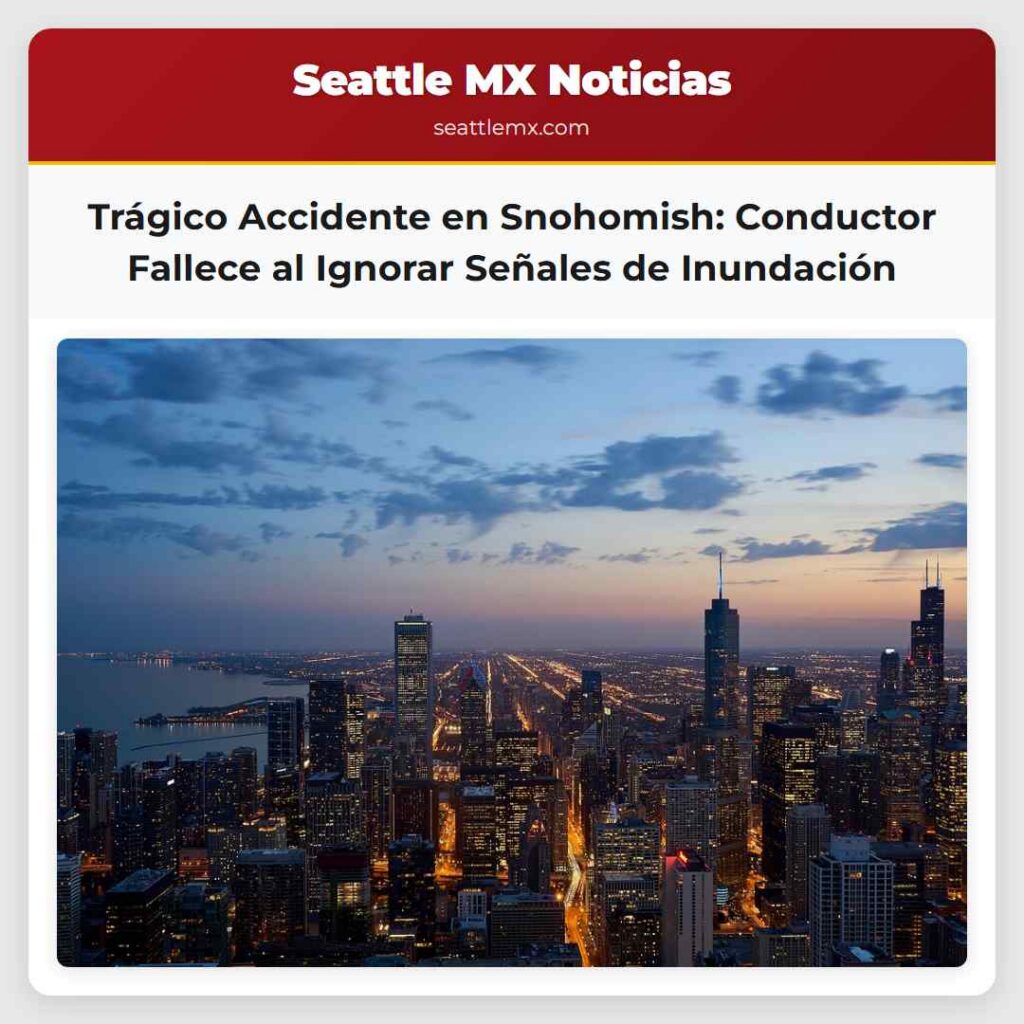 Trágico Accidente en Snohomish: Conductor Fallece