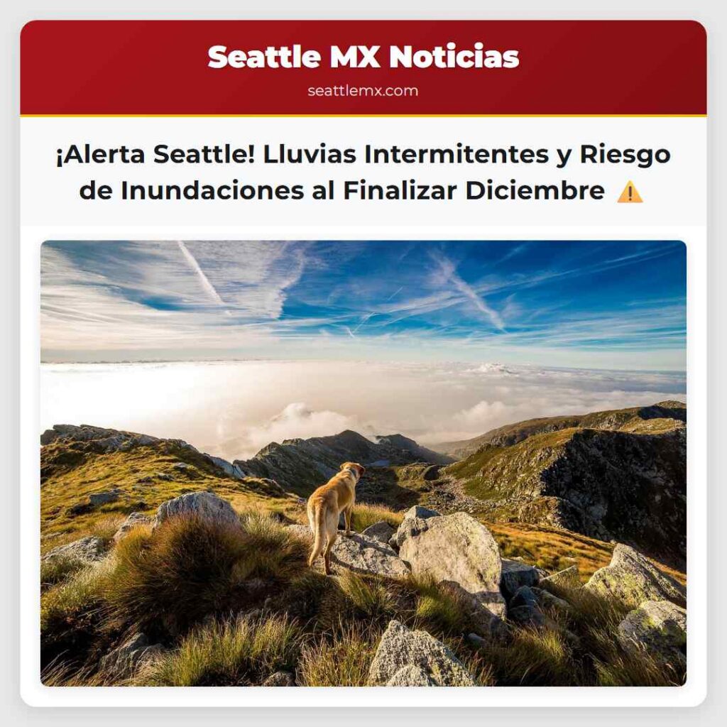 ¡Alerta Seattle! Lluvias Intermitentes y Riesgo