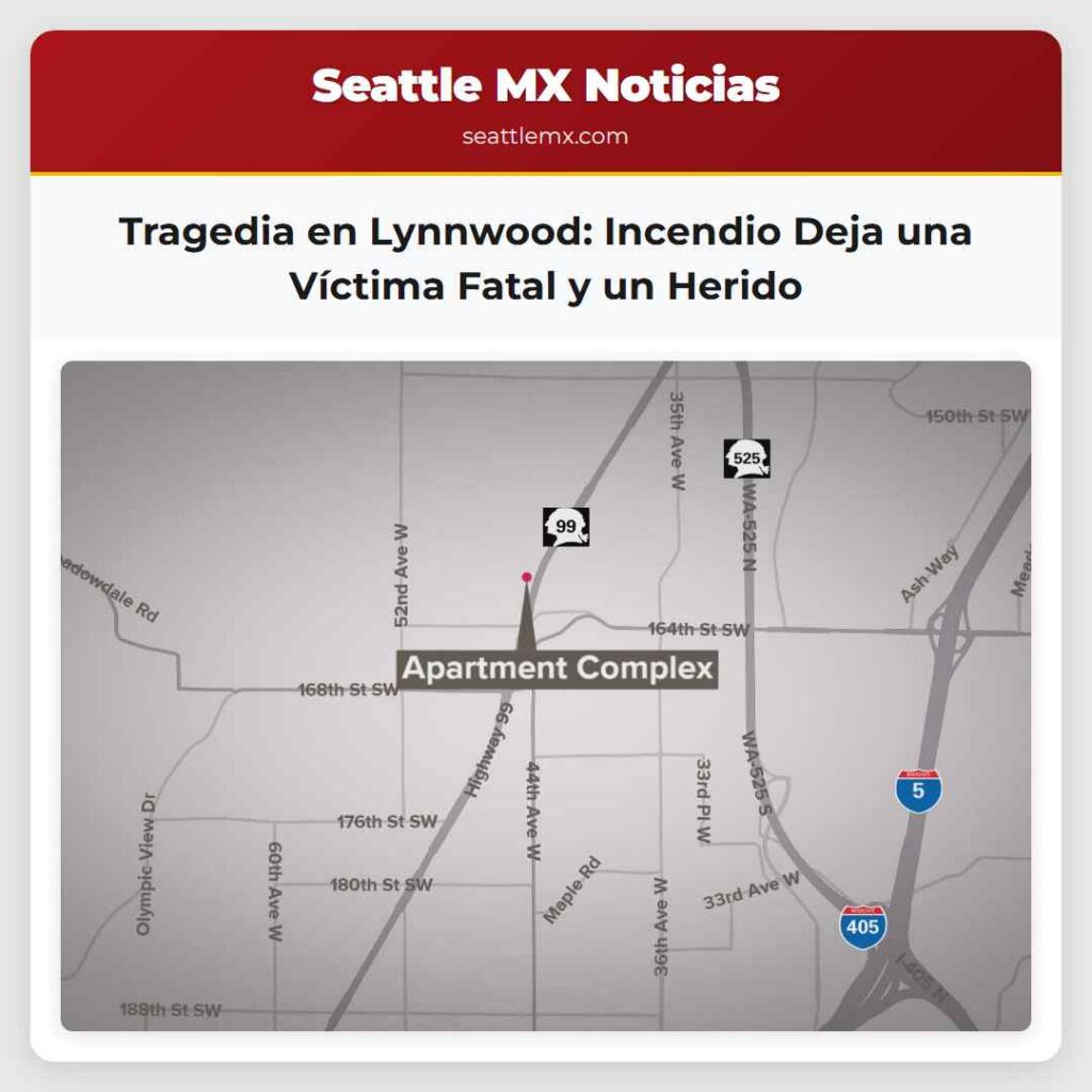 Tragedia en Lynnwood: Incendio Deja una Víctima