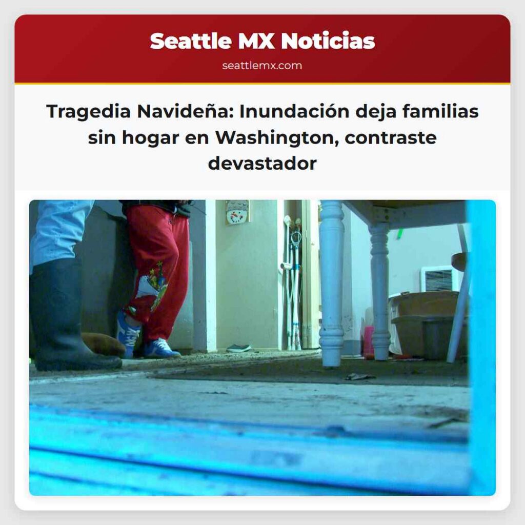 Tragedia Navideña: Inundación deja familias sin