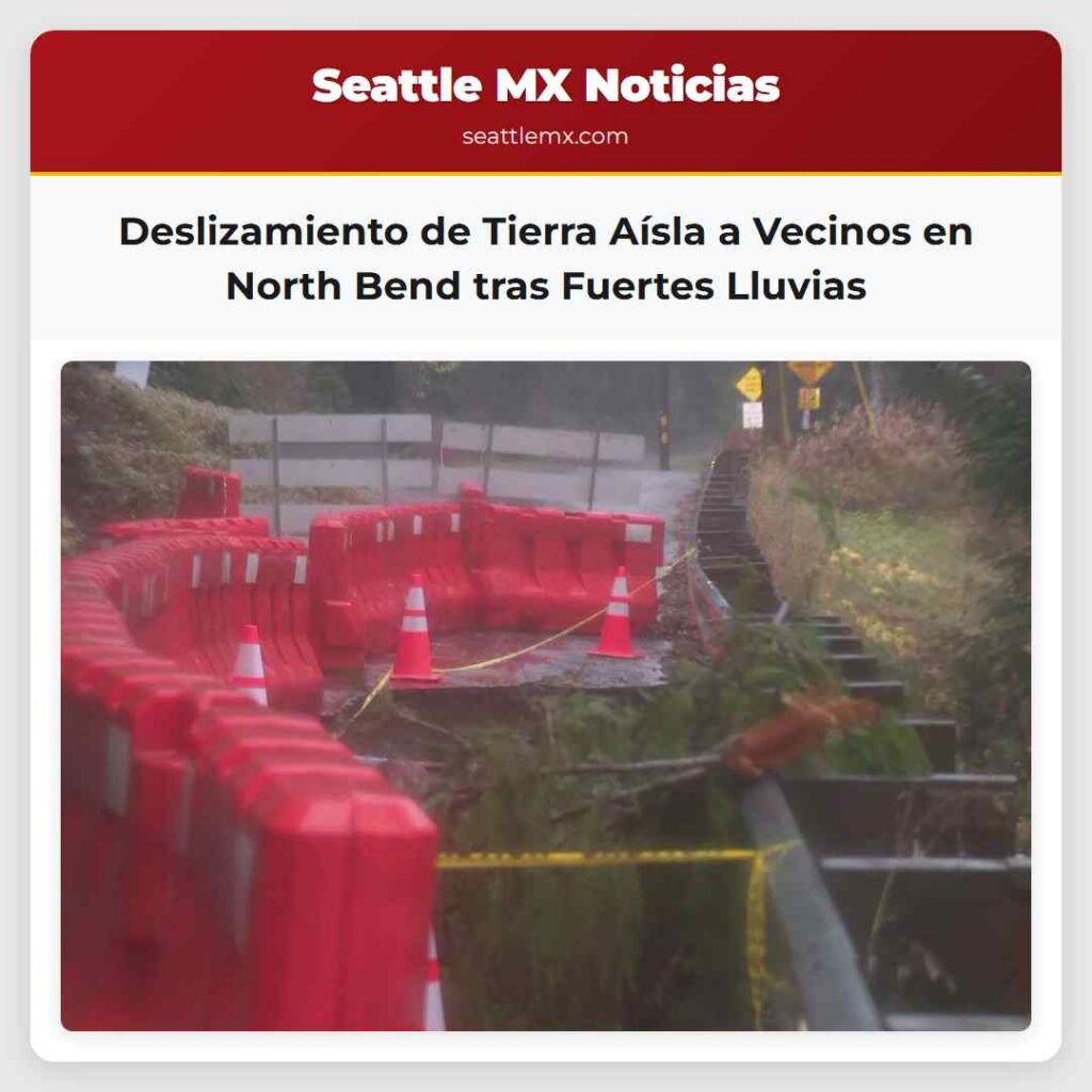 Deslizamiento de Tierra Aísla a Vecinos en North