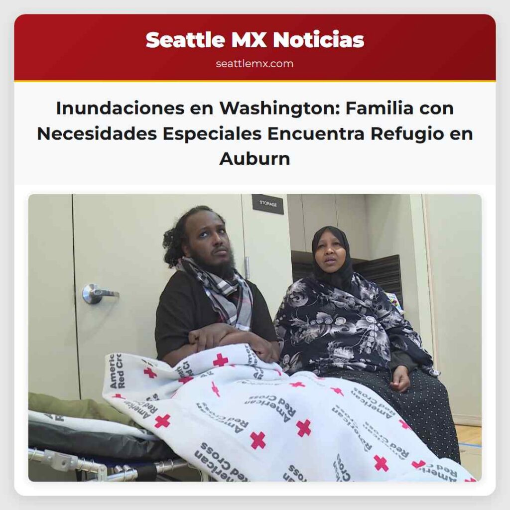 Inundaciones en Washington: Familia con