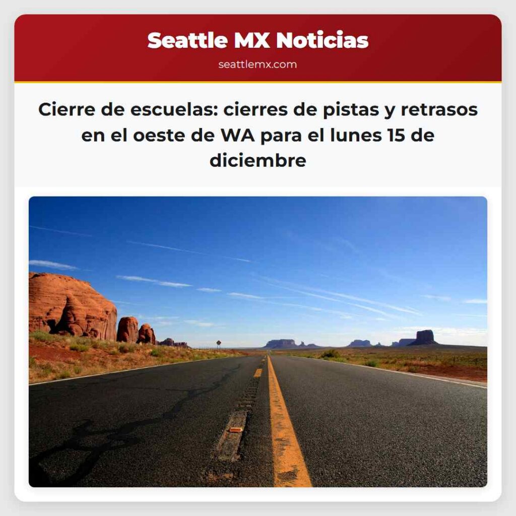 Cierre de escuelas: cierres de pistas y retrasos