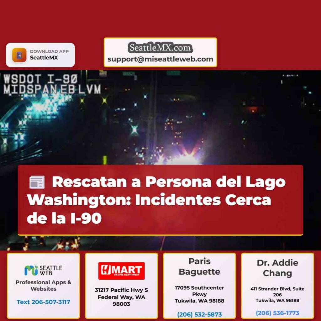 Rescatan a Persona del Lago Washington: