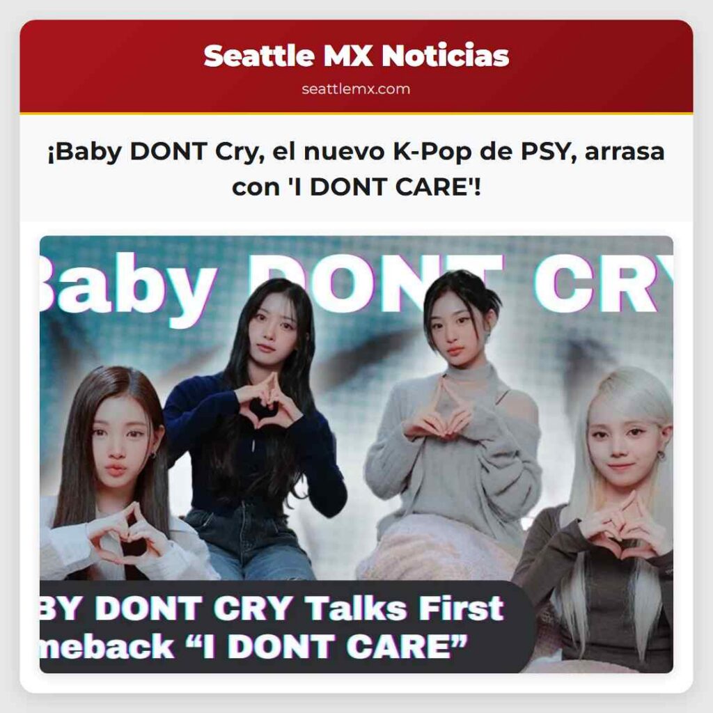 ¡Baby DONT Cry, el nuevo K-Pop de PSY, arrasa con