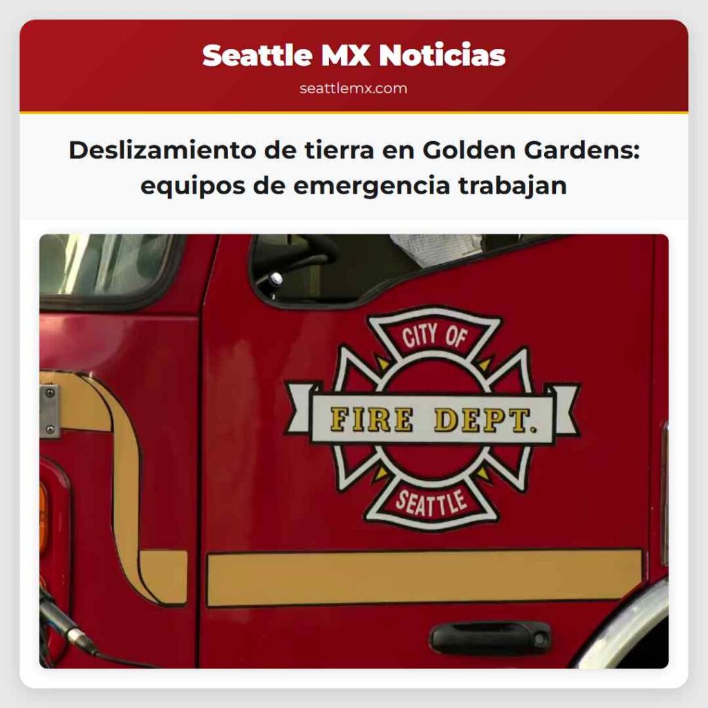 Deslizamiento de tierra en Golden Gardens: