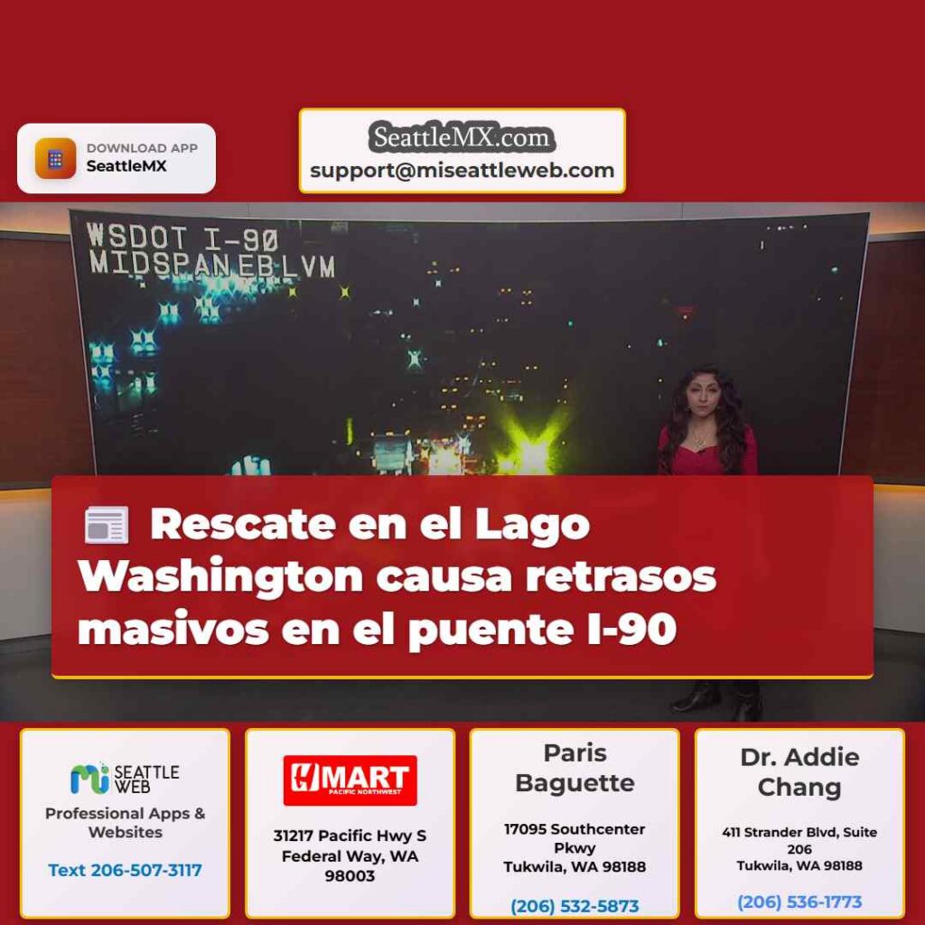 Rescate en el Lago Washington causa retrasos