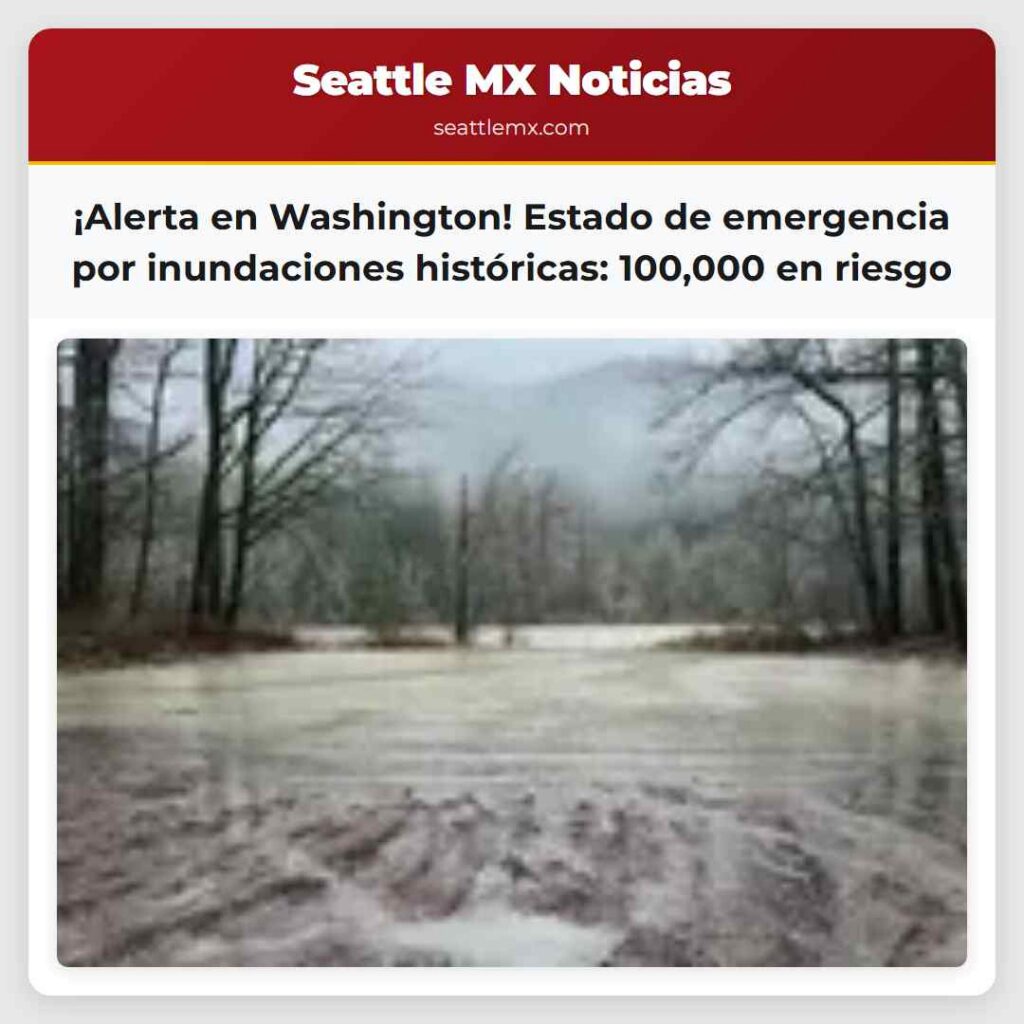 ¡Alerta en Washington! Estado de emergencia por