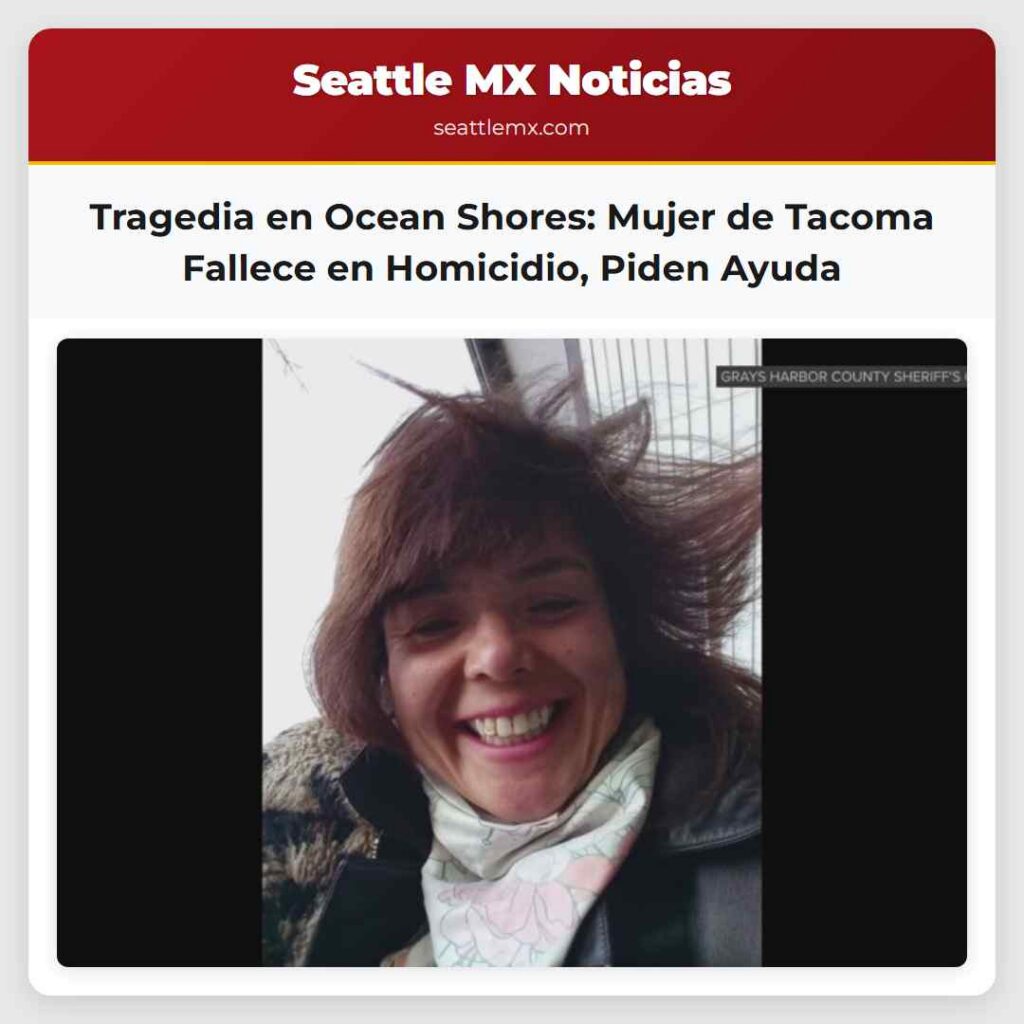Tragedia en Ocean Shores: Mujer de Tacoma Fallece