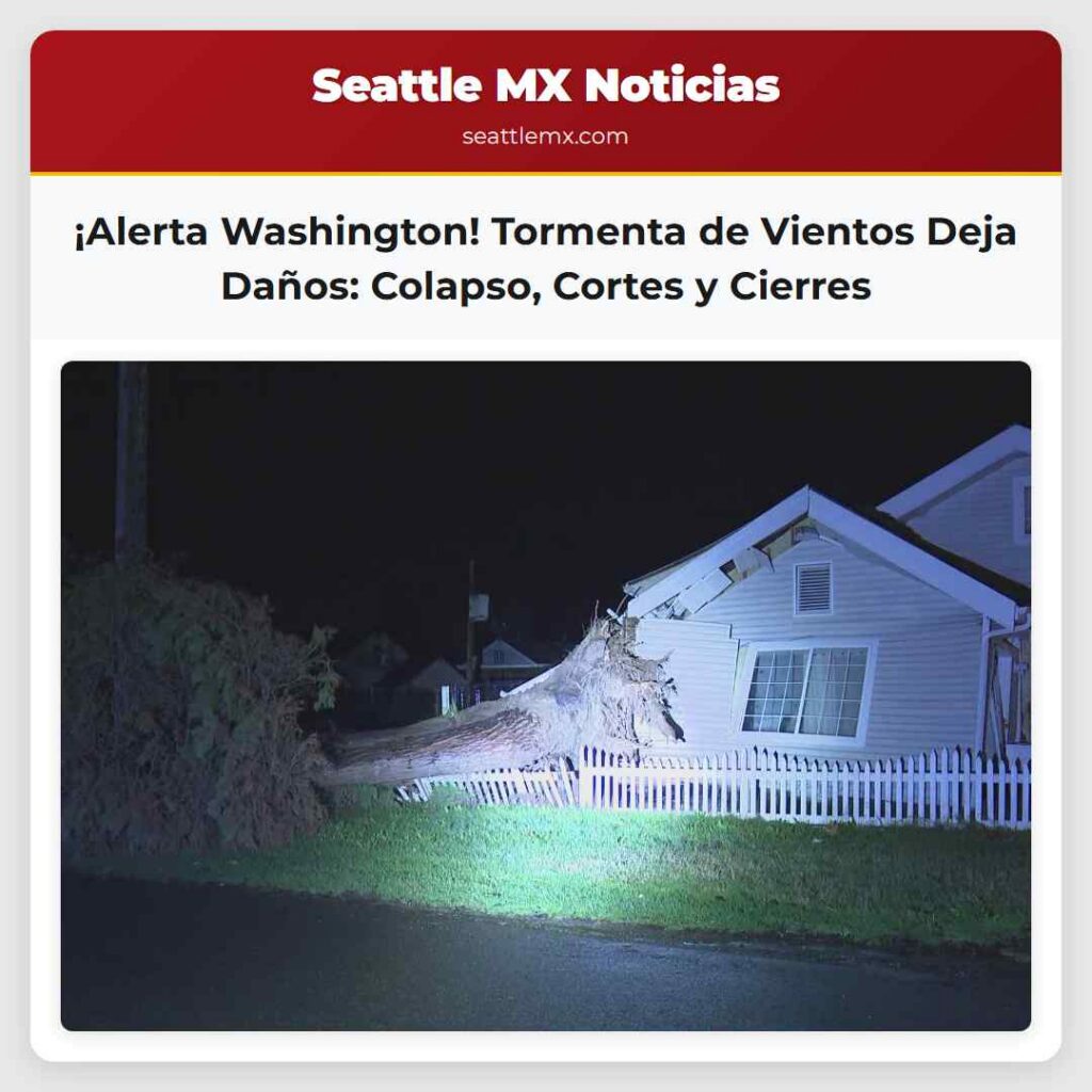 ¡Alerta Washington! Tormenta de Vientos Deja